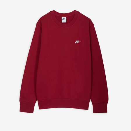 NIKE SWEAT CREW CLUB BORDEAUXROOD/WIT HEREN