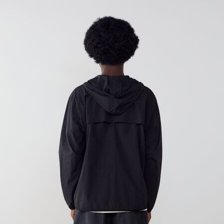 NEW BALANCE JACKET WINDRUNNER WOVEN ZWART/WIT HEREN