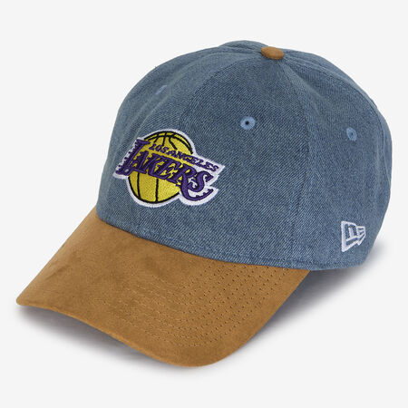 NEW ERA 9TWENTY LAKERS DENIM BLAUW HEREN