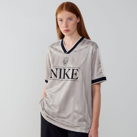 NIKE JERSEY VNECK ZILVER DAMES