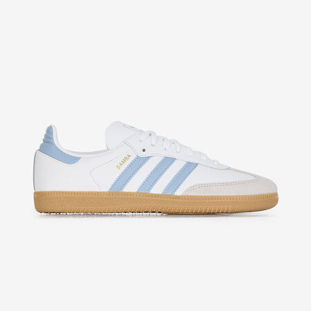 ADIDAS ORIGINALS SAMBA OG WIT/BLAUW JUNIOR