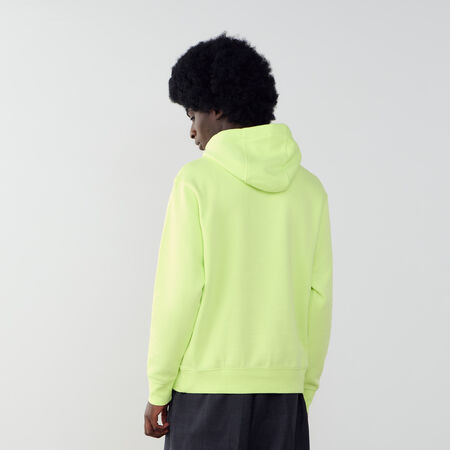 NIKE HOODIE CLUB SMALL LOGO NEONGEEL HEREN
