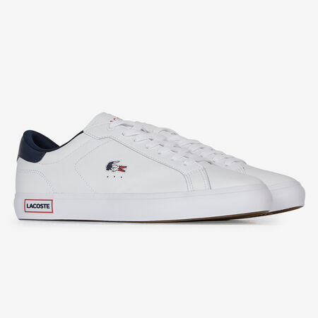 LACOSTE POWERCOURT WIT/MARINEBLAUW HEREN