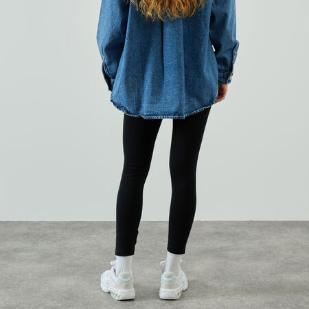 NIKE SMALL LOGO LEGGING ZWART DAMES