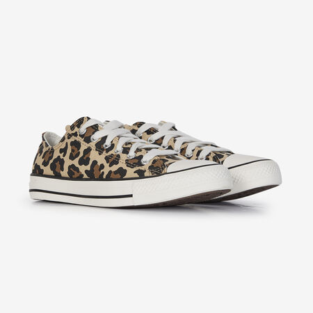 CONVERSE CHUCK TAYLOR ALL STAR OX LEOPARD BEIGE/BRUIN JUNIOR