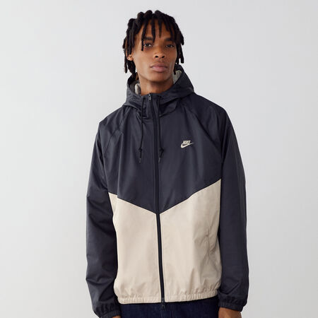 NIKE JACKET WINDRUNNER FZ ZWART/ECRU HEREN