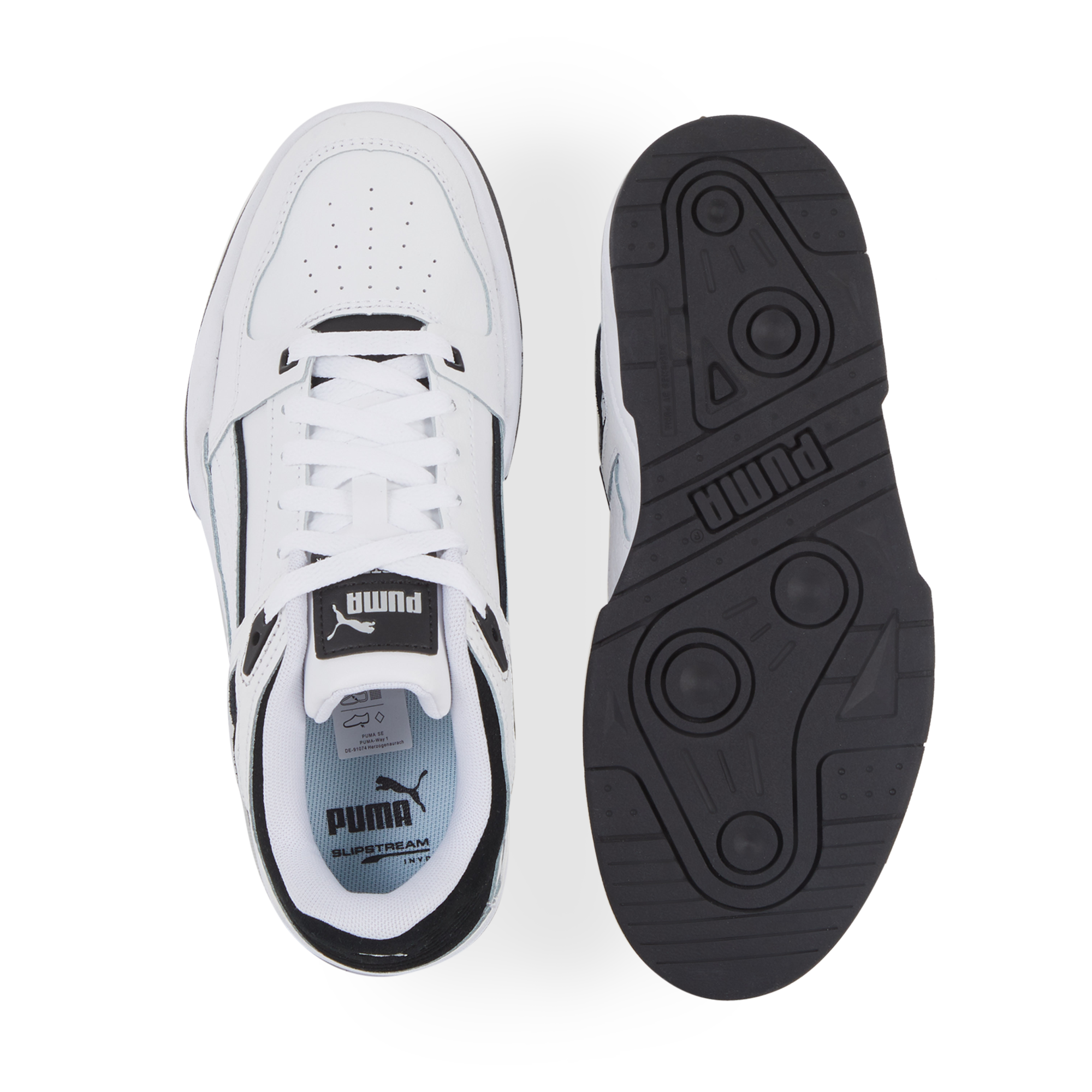 PUMA SLIPSTREAM WIT/ZWART SNEAKERS KINDEREN