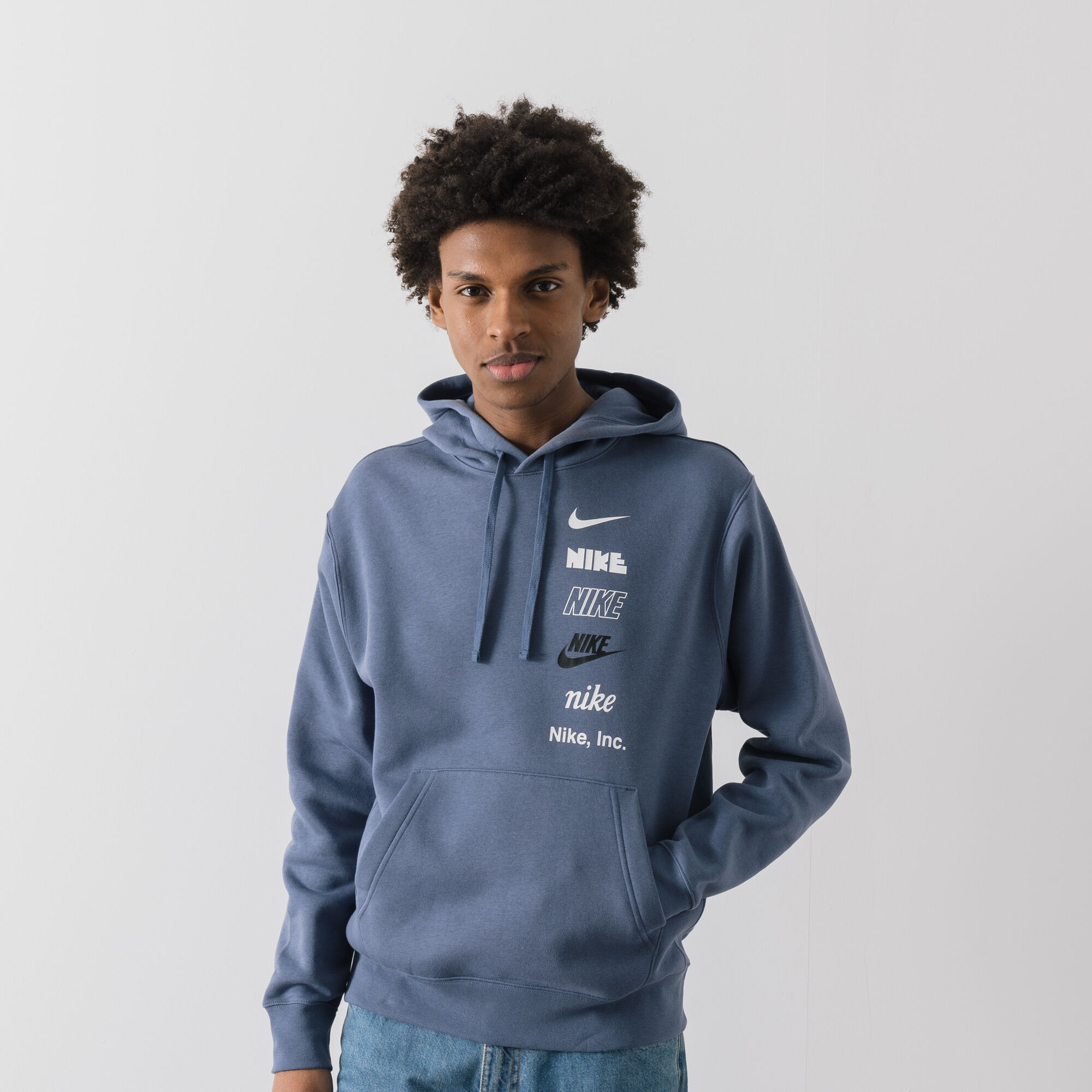 nike multi logo hoodie