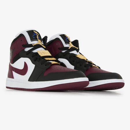 JORDAN air jordan 1 AIR JORDAN 1 MID BORDEAUXROOD/ZWART DAMES