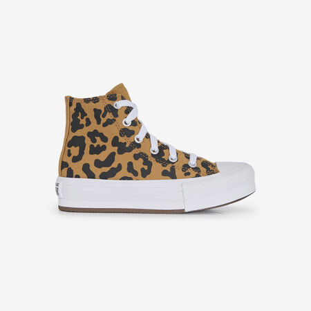 CONVERSE chuck taylor all star CHUCK TAYLOR EVA LIFT HI LEOPARD BRUIN/ZWART KIND