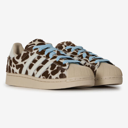 ADIDAS ORIGINALS superstar SUPERSTAR II GIRAFE PONY HAIR BRUIN/WIT DAMES