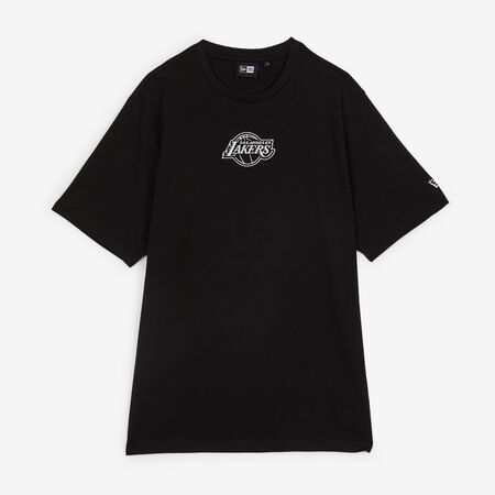 NEW ERA TEE SHIRT LA LAKERS ZWART/WIT HEREN