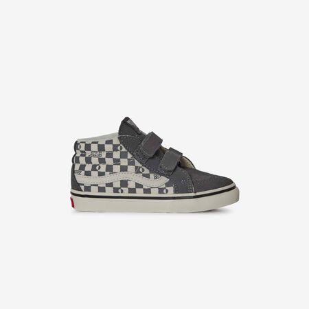 VANS SK8-MID CHECK V ZWART/WIT BABY