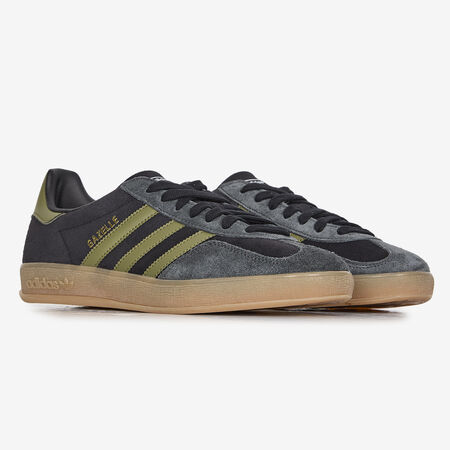 ADIDAS ORIGINALS gazelle GAZELLE INDOOR ZWART/KHAKI HEREN