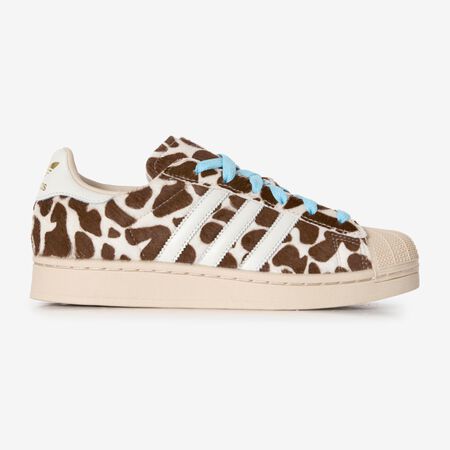ADIDAS ORIGINALS superstar SUPERSTAR II GIRAFE PONY HAIR BRUIN/WIT DAMES