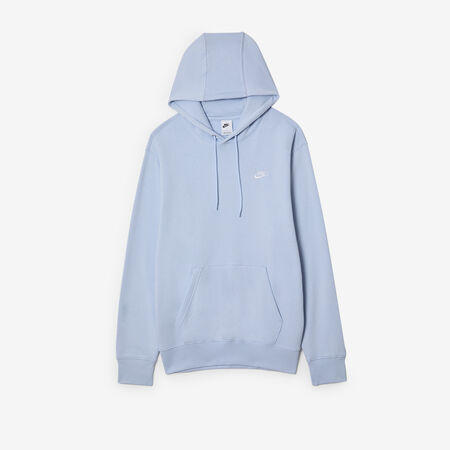 HOODIE CLUB SMALL LOGO : BLAUW/WIT