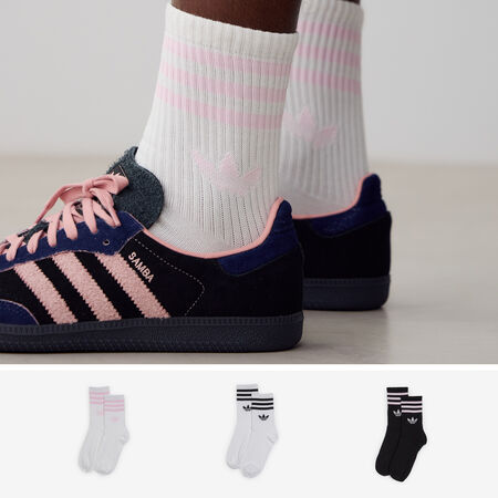 ADIDAS ORIGINALS CHAUSSETTES X3 CREW 3 STRIPES WIT/ZWART UNISEX