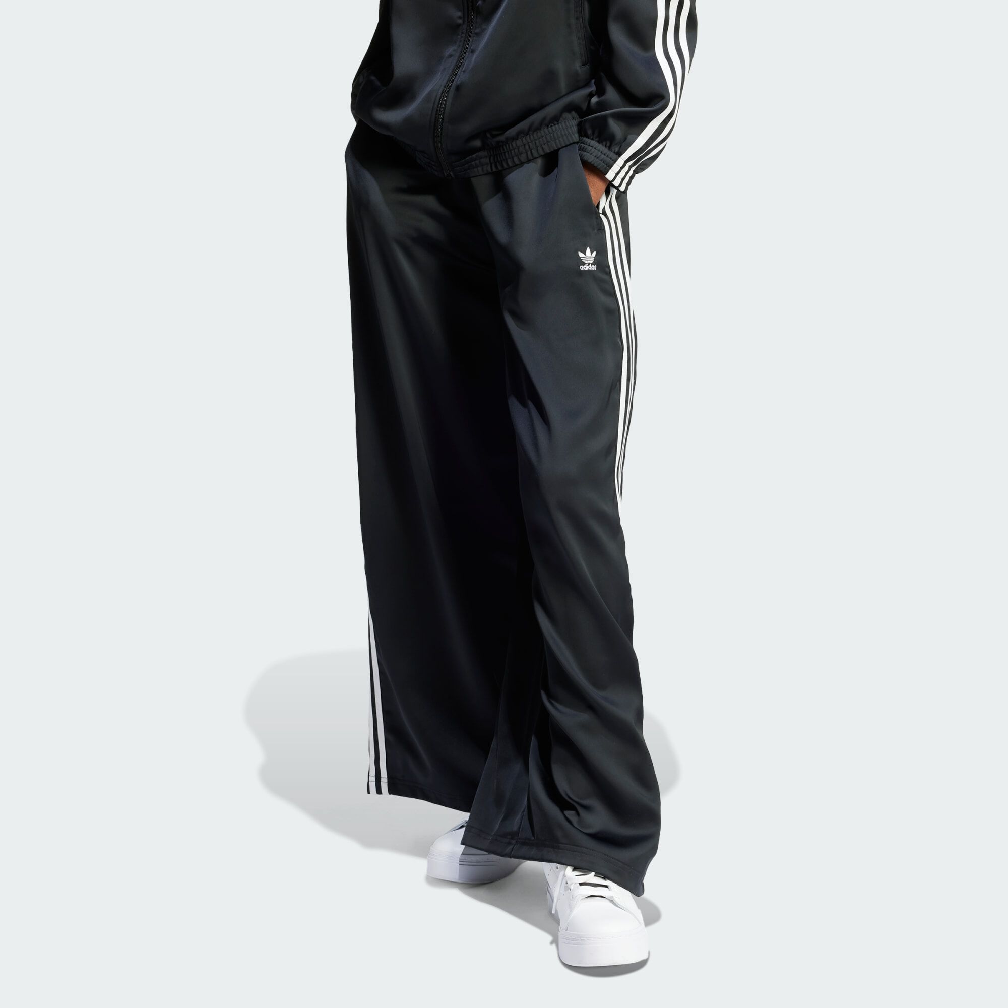 Adidas originals wide leg track pants cheap