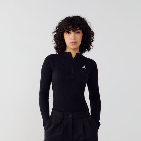 JORDAN TOP KNIT ZWART/WIT DAMES