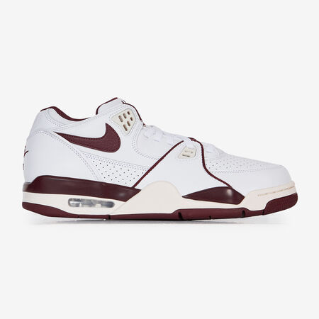 NIKE AIR FLIGHT 89 LOW WIT/BORDEAUXROOD HEREN