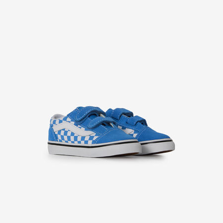 VANS old skool OLD SKOOL CHECK V BLAUW/WIT BABY