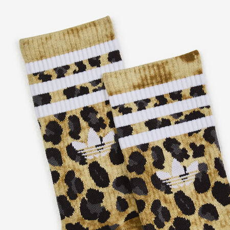 ADIDAS ORIGINALS CHAUSSETTES X2 CREW LEOPARD BRUIN/WIT UNISEX