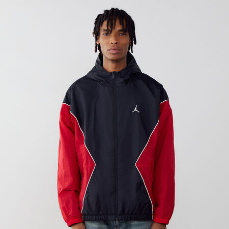 JORDAN JACKET FZ ESSENTIALS DRAFT ZWART/ROOD HEREN