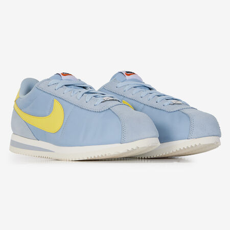 NIKE CORTEZ NYLON BLAUW/GEEL HEREN