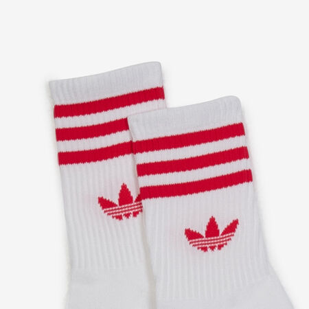 ADIDAS ORIGINALS CHAUSSETTES X3 CREW 3 STRIPES WIT/ROOD UNISEX
