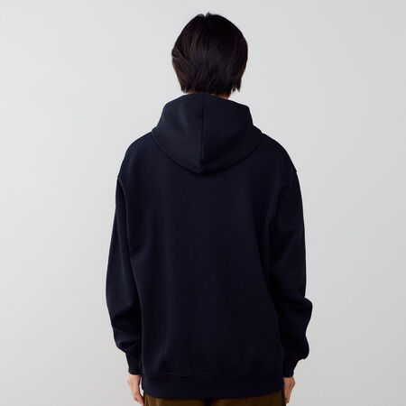 NEW BALANCE HOODIE BOSTON LOGO ZWART/ROZE HEREN