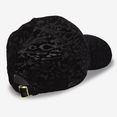 NEW ERA 9FORTY WOMEN NY LEO VELOUR ZWART DAMES