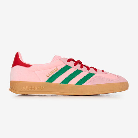 GAZELLE INDOOR VELVET : ROZE/GROEN