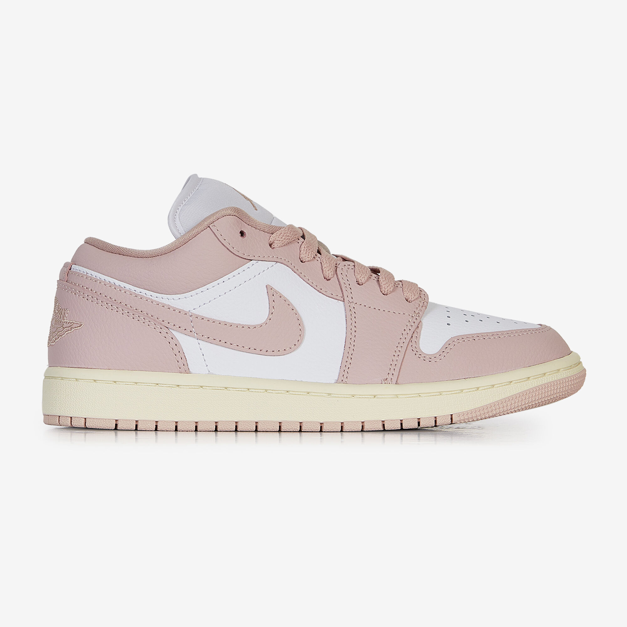 JORDAN AIR JORDAN 1 LOW WIT ROZE SNEAKERS DAMES Courir