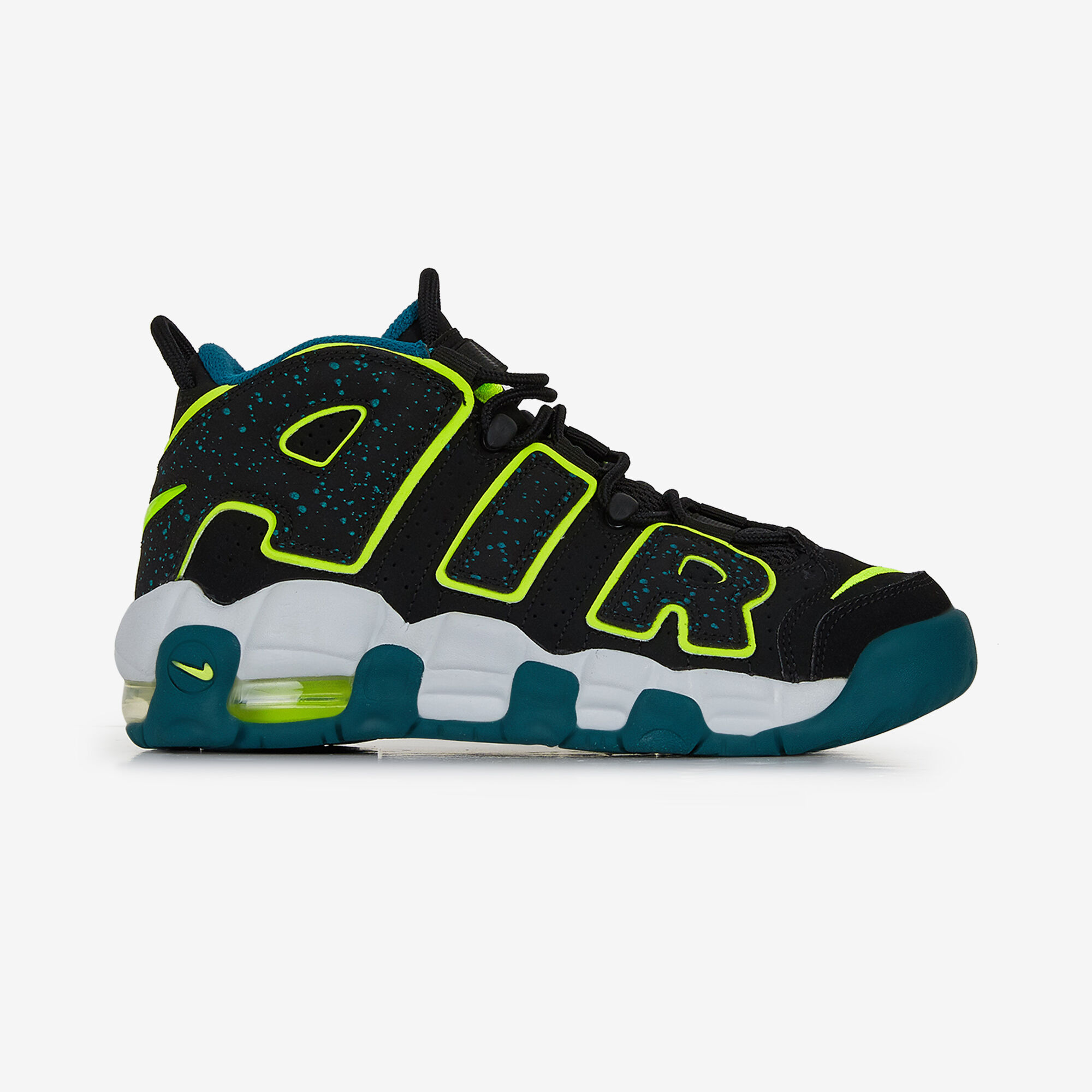 NIKE AIR MORE UPTEMPO ZWART GROEN SNEAKERS KINDEREN Courir