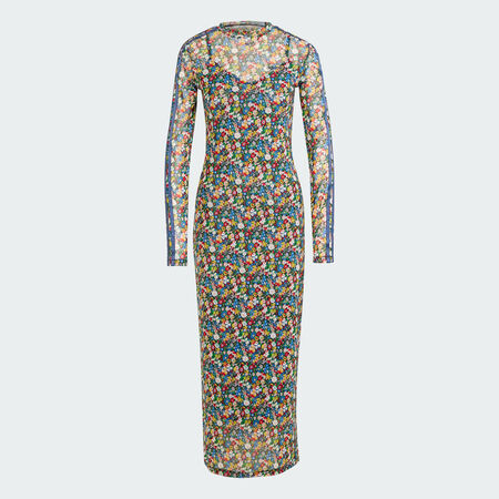 ADIDAS ORIGINALS Robe longue mesh Liberty London Multicolor / Night Indigo DAMES