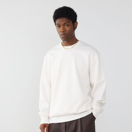 CHAMPION SWEAT CREW EMBROIDERED LOGO BEIGE HEREN