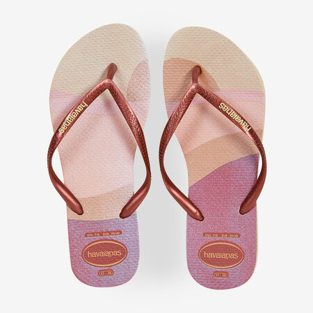 HAVAIANAS slim SLIM PALETTE GLOW ROZE/GOUD DAMES