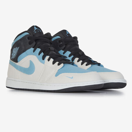 JORDAN AIR JORDAN 1 MID SE WIT/BLAUW HEREN