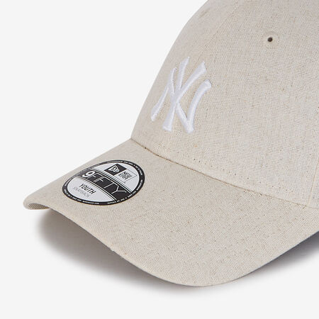 NEW ERA 9FORTY KIDS NY LINEN BEIGE/WIT KINDEREN