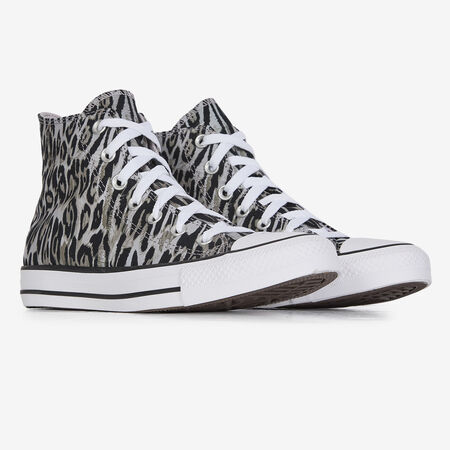 CONVERSE CTAS HI LEOPARD BEIGE/ZWART DAMES