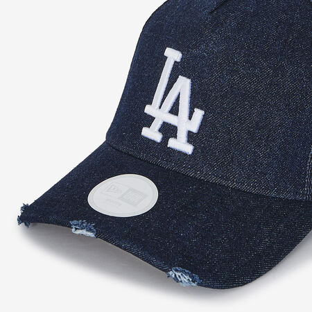 NEW ERA TRUCKER WOMEN LA DENIM MARINEBLAUW/WIT DAMES
