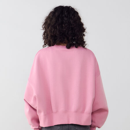 NIKE SWEAT CREW PHOENIX OVERSIZED ROZE/WIT DAMES