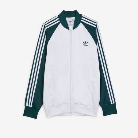 ADIDAS ORIGINALS JACKET FZ SUPERSTAR WIT/GROEN HEREN