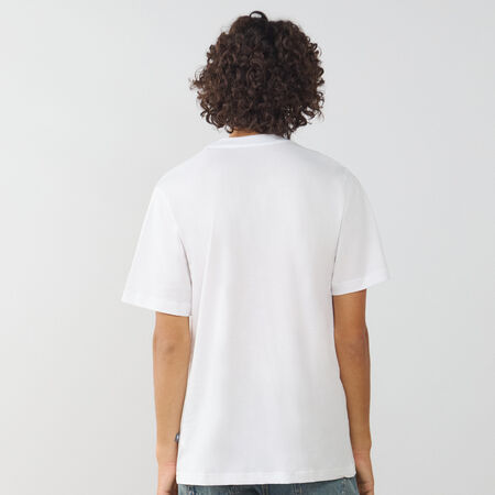 NEW BALANCE TEE SHIRT OVAL LOGO WIT/ZWART HEREN
