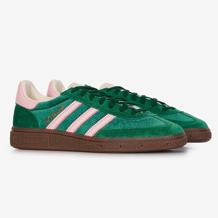 ADIDAS ORIGINALS spezial HANDBALL SPEZIAL VELVET GROEN/ROZE DAMES