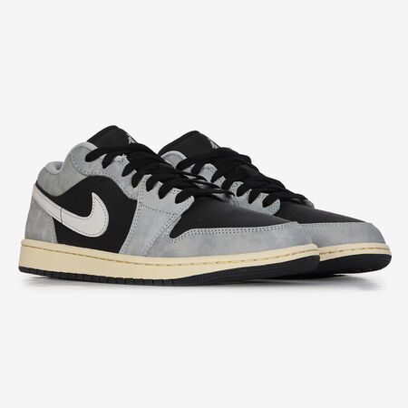 JORDAN AIR JORDAN 1 LOW ZWART/GRIJS HEREN