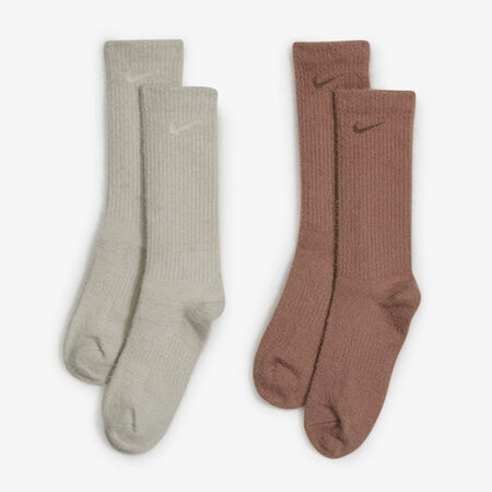 NIKE CHAUSSETTES X2 CREW CUSH BEIGE/ROZE HEREN