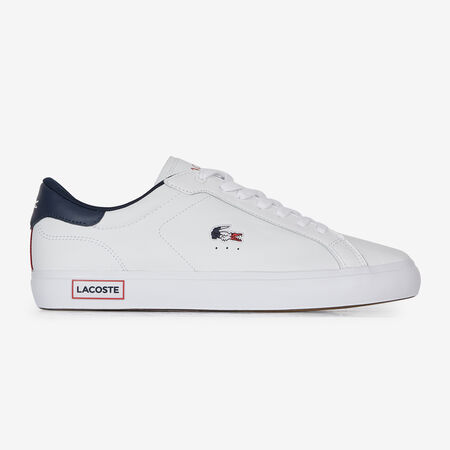 LACOSTE POWERCOURT WIT/MARINEBLAUW HEREN