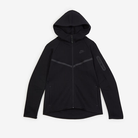 NIKE JACKET ZIP TECH FLEECE ZWART DAMES