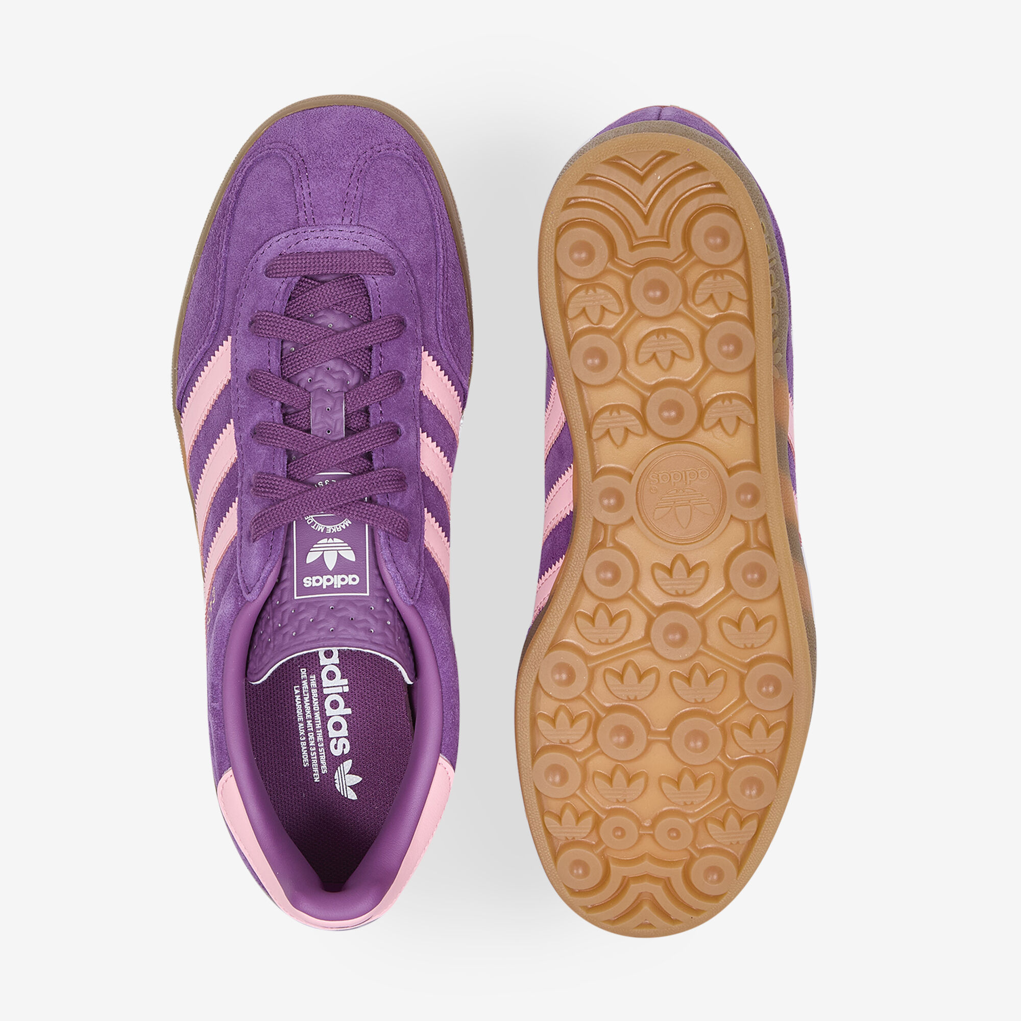 ADIDAS ORIGINALS GAZELLE INDOOR PAARS/ROZE SNEAKERS KINDEREN
